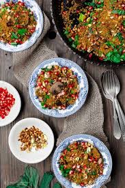 3 chillies, small dried red. Couscous Recipe Jeweled With Pomegranate Nuts The Mediterranean Dish