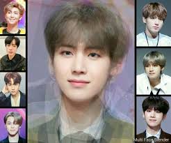If You Ever Wondered What The Combined Faces Of Bts Will Look Like Meninos Bts Bts Engracado Filmes Adolescentes