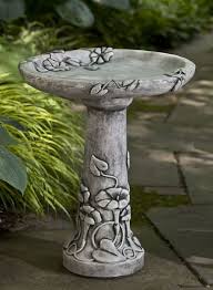 Stone Bird Baths For Sale Near Me Morning Glory Pedestal Bird Bath With Images Bird Bath Stone Bird Baths Bird Bath Garden