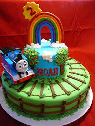 Birthday Cake For 4 Year Old Boy Thomas The Tank Engine Tiered Cake Children S Birthday Cakes Thomas Birthday Cakes Cool Birthday Cakes Birthday Cake For Him