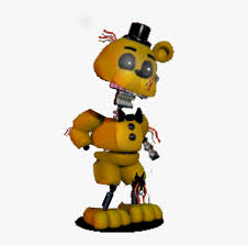 Ignited golden freddy is the secondary antagonist of the joy of creation: Lguited Golden Freddy Fnaf World Adventure Fredbear Universe End Hd Png Download Kindpng