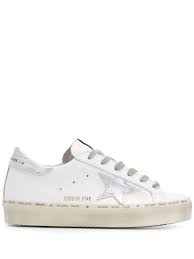Men golden goose ggdb ball star in calf leather in leather slight sneakers. Golden Goose Deluxe Brand Hi Star Sneakers Woman