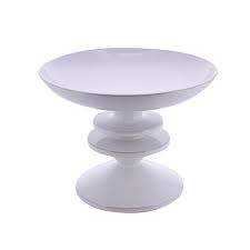 This fruit bowl set is the perfect complement to other bonjour fruitful nectar dinnerware and serveware pieces. White Ceramic Fruit Bowl On Stand William Son