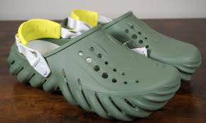 Crocs Echo Clog Moss Shoes Slides Green Neon 207937-308 Men's Size 13 NEW