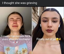 I thought she was grieving I couldn't go outside for 6 years after my  boyfriend died Finally out of jail