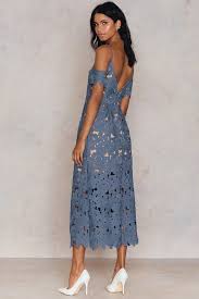 Cold Shoulder Crochet Midi Dress Na Kd Com Crochet Midi Dress Dresses Dress Dusty