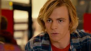 Red Crew Neck T Shirt worn by Kyle Moore (Ross Lynch) in Status Update