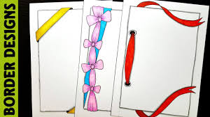Border Designs On Paper Border Designs Project Work Designs Borders Design For School Project Youtube Var circle = paper.circle(50, 40, 30) border designs on paper border designs project work designs borders design for school project