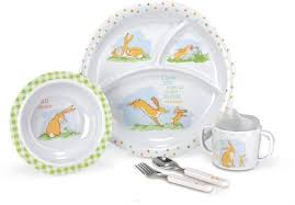 Kids Preferred Guess How Much I Love You 5 Pc Mealtime Set Baby Feeding Supplies Baby Feeding Baby Dishes