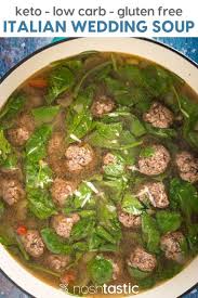 Easy Keto Italian Wedding Soup Recipe Perfect For Your Low Carb Diet Www Noshtastic Com Low Carb Soup Recipes Keto Diet Recipes Italian Wedding Soup Recipe