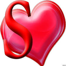 حرف S على شكل قلب اجمل تعبر عن الحب هو الحروف احبك موت