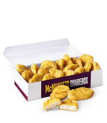 Crispy, boneless chicken breast and thigh meat chunks. Chicken Mcnuggets Share Box Google Search Mcdonalds Chicken Chicken Nuggets Mcdonalds Chicken Nugget Recipes