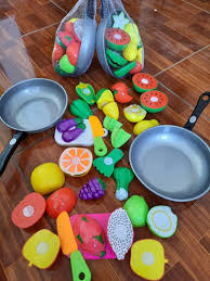 Tienda de scrapbooking, libros, pastillas y juegos didácticos. Juguete De Frutas Y Verduras Con Sartenes Y Pega Pega Mercado Libre