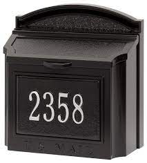 Maybe you would like to learn more about one of these? In Stock Whitehall Custom Wall Mount Aluminum Mailbox With Address Transitional Mailboxes By Universal Direct Brands Houzz
