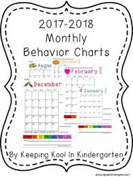 monthly behavior charts