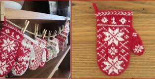 And, let's talk about advent! Mitten Garland Knitted Advent Calendar Free Knitting Pattern