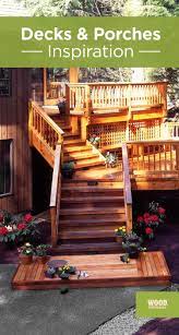 If You Re Looking For Inspiration To Build A Wood Deck Or Porch We Have Images And Ideas Waiting At Woodnaturally Com Building A Deck Backyard Deck Design