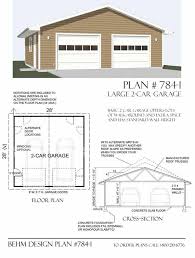 Oversized 2 Car Garage Plan 784 1 By Behm Design Garage Plans Garage Shop Plans Garage Design