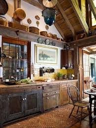 36 Stylish Primitive Home Decorating Ideas Rustic Farmhouse Kitchen Vaulted Ceiling Kitchen Rustic Kitchen