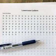 Kids finishing this worksheet practice writing the letter a to z. Printable Handwriting Worksheet Lowercase And Uppercase Instant Pdf Download 5 Different Practice S Schriften Alphabet Handschriftenstile Schone Handschrift