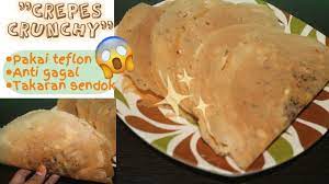 Supaya crepes yang dibuat dengan teflon tetap renyah, ada beberapa tips yang bisa kamu terapkan. Resep Crepes Teflon Crispy Super Renyah Leker Krispi Crunchy Crepes Homemade Youtube