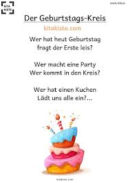Der Geburtstags Kreis Fingerspiel Krippe Geburtstag Projekt Farben Kindergarten Geburtstag Feiern