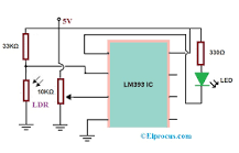 LM393 IC : Pin Configuration, Circuit Diagram & Its Working
