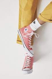 Converse Chuck Taylor All Star Seasonal Colors High Top Storm Pink Shoes Sock Shoes Fashion Socks
