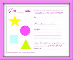 Carte d invitation anniversaire gratuite a imprimer pour fille. Carte Invitation Anniversaire Gratuite A Imprimer Fille 10 Ans