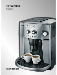 Delonghi esam3300 magnifica super automatic espressocoffee machine 2. Delonghi 4000 Instructions Pdf Download Manualslib