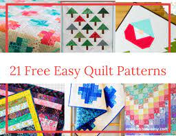 Makes me want to get out my machine and sew. Free 21 Easy Quilt Patterns It S Sew Easy