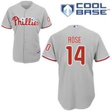 He can not hold a job in an organization or be inducted in the baseball hall of. Pete Rose Philadelphia Phillies Men S Majestic Replica Road Cool Base Mlb Jersey Grey