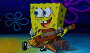  6357663309739370851814873332 Spongebob Uke Gif 500 297 Campfire Songs Spongebob Spongebob Songs