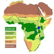 Our collection of vegetation maps is a part of our reports for the african development bank. Map Of Africa It S States Climates Vegetation Populations