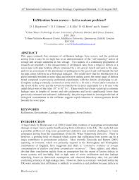 PDF) Exfiltration from Sewers: Is it a Serious Problem