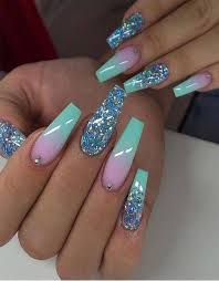 Cool Long Nail Designs With Starry Look In 2020 Ombre Nail Designs Cute Acrylic Nail Designs Fashion Nails
