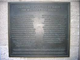 On trouve de nombreuses croix similaires sur les drapeaux, les armoiries et autres logos. Plaque De La Pierre De La Croix De Malte Repertoire Du Patrimoine Culturel Du Quebec