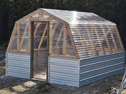 Just cut the frame of the trampoline in half and attach a pipe to the legs at whatever length you want your greanhouss to be, frame in a door, wrap in plastic and you have a nice usable greenhouse. 13 Free Diy Greenhouse Plans