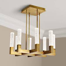 Modern Forms Cinema 26 W Aged Brass 8 Light Led Chandelier 55m90 Lamps Plus