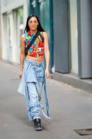 This printed look, paired with funky boots, nails that vibe completely. Cute Crop Top Outfits What To Wear With A Crop Top