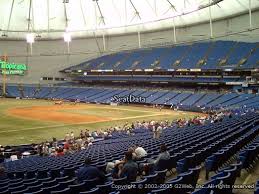 Seat View From Section 129 At Tropicana Field Tampa Bay Rays
