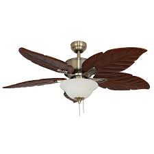 Palm Coast Puerto Vallarta 52 In Aged Brass Downrod Or Close Mount Indoor Ceiling Fan With Light Kit Ceiling Fan Brass Ceiling Fan Ceiling Fan Light Kit