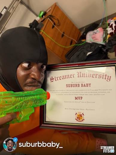 The community showed love to Suburb after he took home MVP at Streamer  University ❤️ He gained over 500K followers on Twitch whilst keeping the  streets entertained 🤞