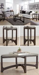 Update The Look Of Your Living Room With This Contemporary Occasional Table Collection Smooth Round Lines Seen In Furniture Side Table Wood Cheap Home Decor