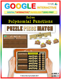 Involving single and determine the area and volume of geometrical shapes and unknown constants in the polynomial equations too. Solve Polynomial Equations Google Puzzle Piece Match Distance Learning Polynomials Google Interactive Equations