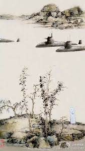 打通古今听起来很难 其实也就是一念之隔 sumi e painting asian art oil painting