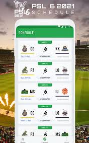 As per the psl 5 schedule, the first match of the tournament will be played on. Psl 6 2021 Pakistan Super League Schedule Teams For Android Apk Download