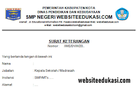 Contoh surat pernyataan siswa berprestasi. Surat Keterangan Siswa Berprestasi Tahun 2020 2021 Websiteedukasi Com