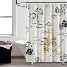 Paris Gold 72 Inch Square Shower Curtain Gold Shower Curtain Paris Bathroom Decor Paris Room Decor