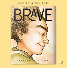 We're thrilled to reveal the cover of Brave, a heartfelt picture book by  award-winning author-illustrator Weshoyot Alvitre. This touching story is  about a Native American boy proudly growing out his hair and